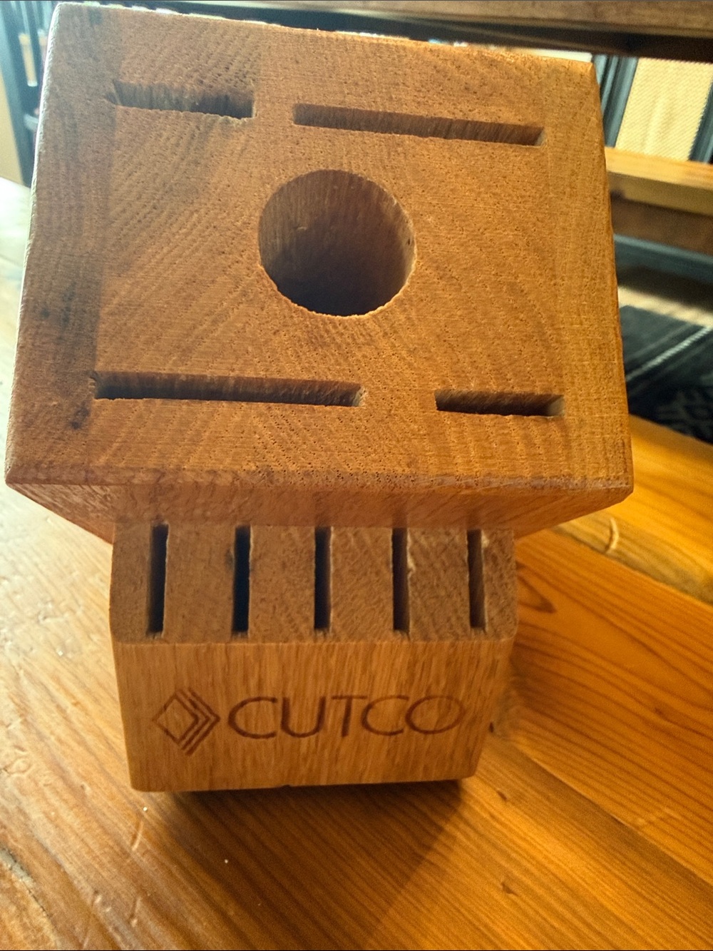 Cutco Oak Wood Knife Block - 10 slots